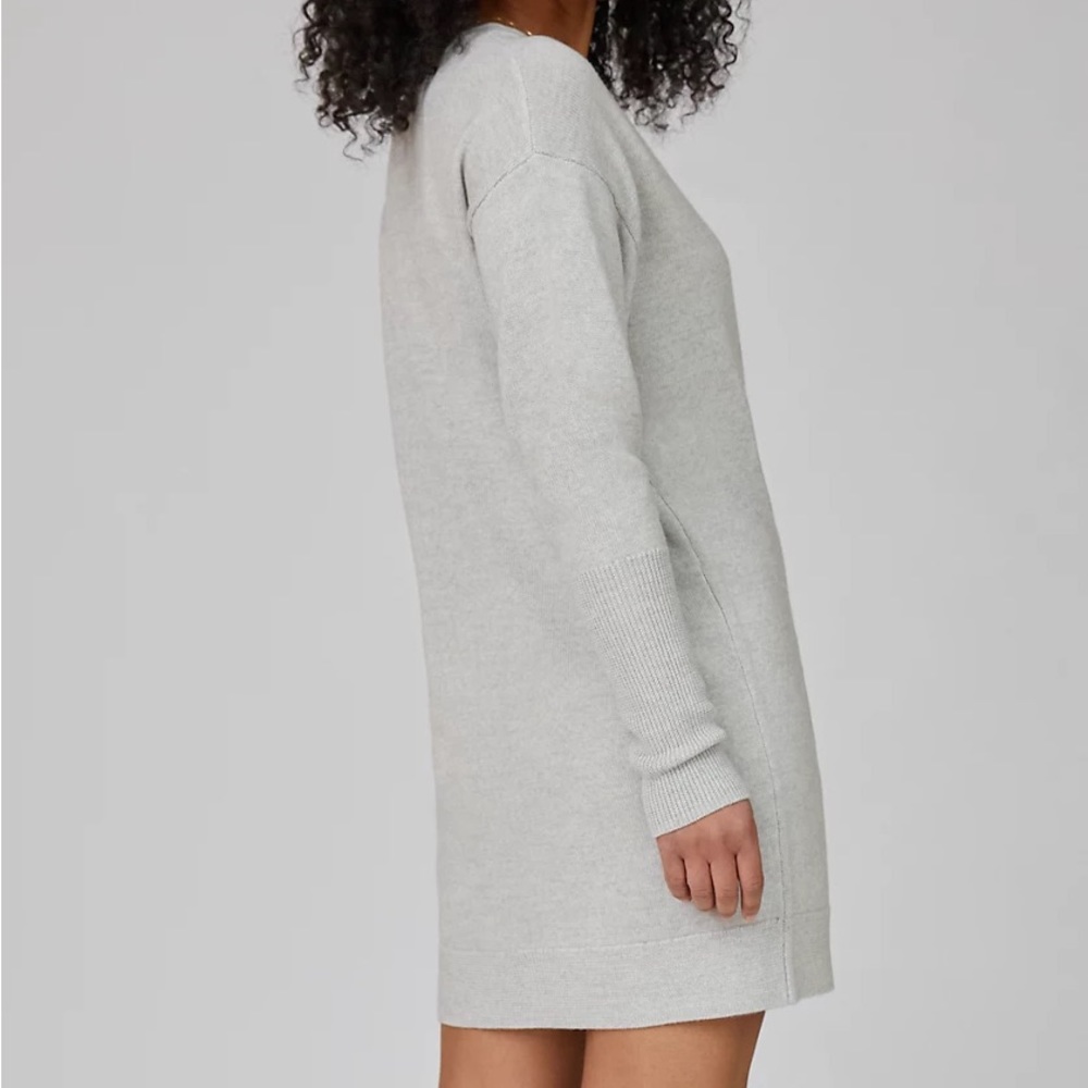 Wilfred Utopia/Spa Mini Dress in Heather Steel Grey - Picture 3 of 8